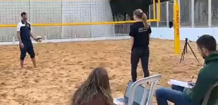 מבדקים ביומכניים לכדורעפני אקדמיית וינגייט